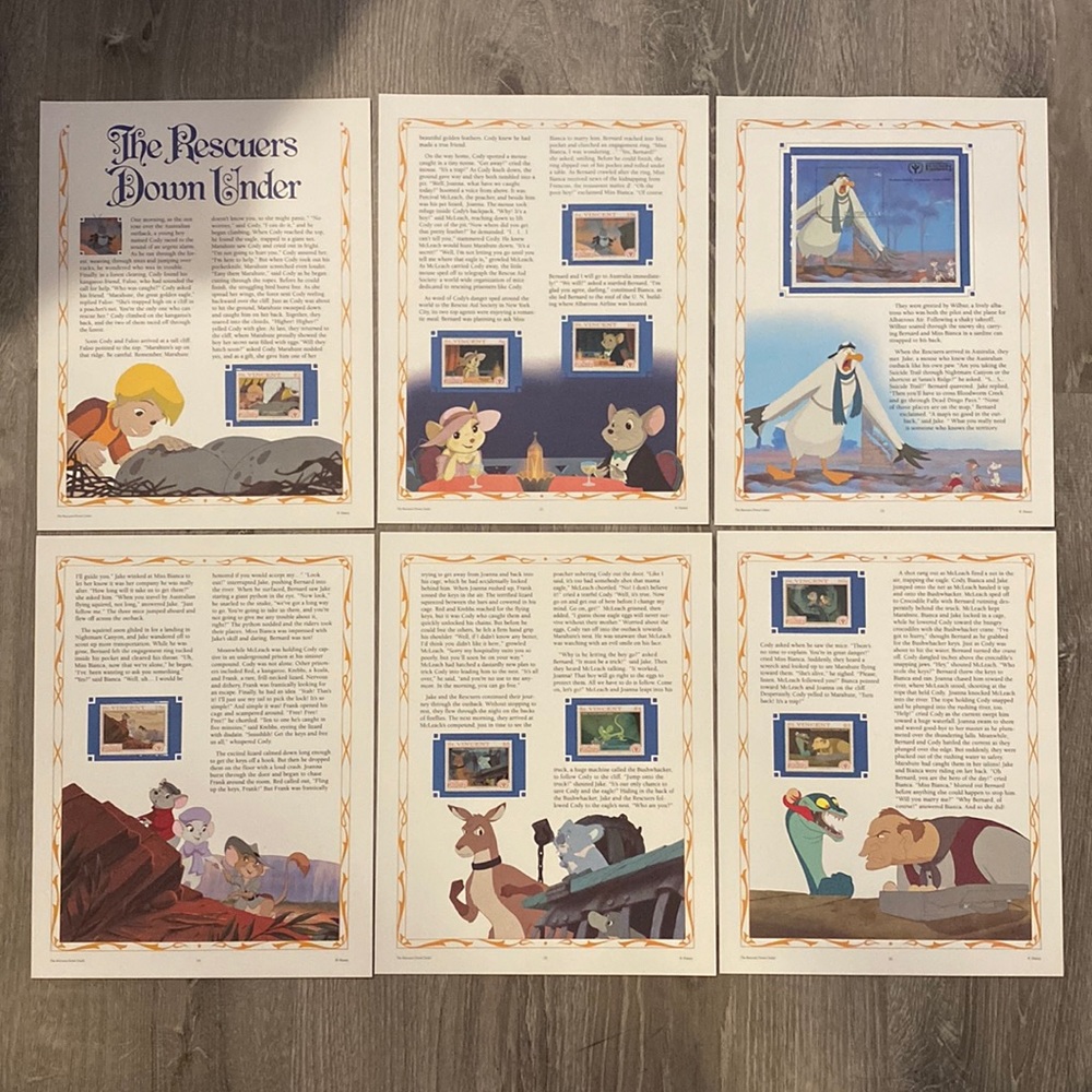 Disney Classic Movies Collector Panels - The Rescuers Down Under
